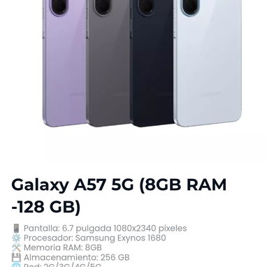 Samsung Galaxy A56 y A57 📲🏪 - 4/5