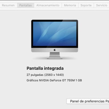 Vendo mi iMac de 27-pulgadas del 2013  - Procesador: 3.2 GHz Intel Core i5 de cuatro núcleos - Memoria 32 GB 1600 MHz DD - 3/4