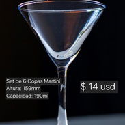 SET DE 6 COPAS DE MARTINI - Img 56031096