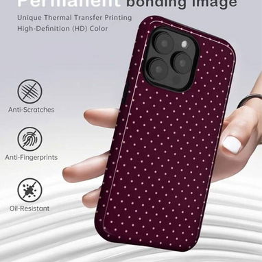 🍑Funda Retro para iPhone 14 Pro Max – Diseño Lunares Otoño🍑 - 5/6