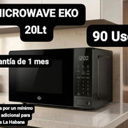 MICROWAVE EKO 20Lt (Negro), Garantía de 1 mes, Entrega por un mínimo costo adicional para toda La Habana - Img 55584703