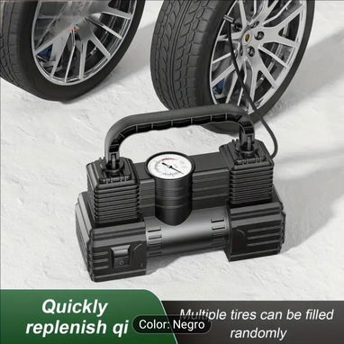 Inflador de Neumáticos Portátil 12V 250PSI y Compresor de Aire, Bomba Digital Automática para Coches, Bicicletas, Bicicl - 4/4