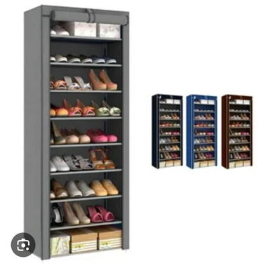 Zapatera de 10 pisos antipolvo - 2/10