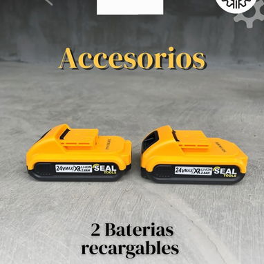 Taladro -Atornillador Inalambrico Marca:SealTools  2Bateriaz 24v 2.6AH Velocidades :18+1// movil 5 9757936 - 4/6