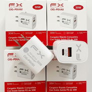 ESPIGAS DOBLE PUERTO USB A Y USB C 30 W CARGA RÁPIDA (MARCA FX) - Img 57442060