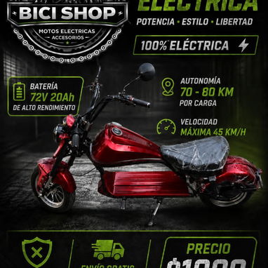 Moto eléctrica, moto de combustión, bicimoto, bicicleta eléctrica, patineta eléctrica, triciclo - Img 123561003