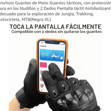Guantes para Moto y Bicicleta Xl - 3/4