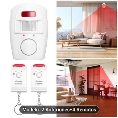 Alarma de Sensor de Movimiento Infrarrojo - Img 124248274