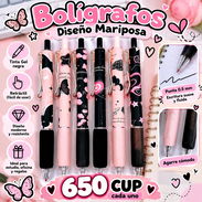 Bolígrafos diseño mariposa - Img 57891283