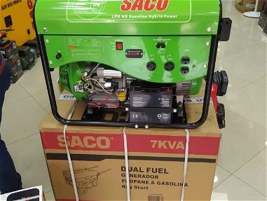 Planta eléctrica de gas y gasolina,110 y 220 volt,7000 watts, nueva en caja - Img main-image-45832777