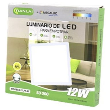 Lamparas Led para empotrar. 12W. 6500k. Nuevas. Cuadradas 16.5cm x16.5cm. 52759786. 7USD cada una. Duran Muchísimo!!! - Img 103588332