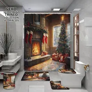 Cortina de baño con todos su accesorios - Img 58283177