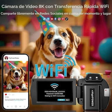 Oferta tecnológica: Cámara de Video 8K UHD 88MP para Vlogging | videojuegoshabana.com - 2/5