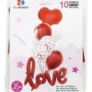 Set de globos de corazones y estrellas - Img 53935014