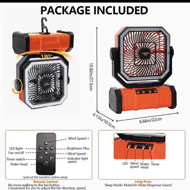 Ventilador de Camping - 2/2