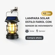 _; LÁMPARA SOLAR ESTILO FAROL - Img 57364484