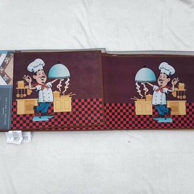 Juego de Alfombras para Cocina 3D – 2 piezas  💰18 USD  Dale un toque acogedor y decorativo a tu cocina - 8/10