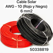 CABLE NEGRO FOTOVOLTAICO PARA PANELES SOLARES DE EXTERIOR CALIBRES 12 y 10 - Img 54587493