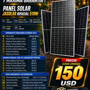 ☀️ P.S ☀️ PANEL SOLAR JA SOLAR MONOCRISTALINO BIFACIAL 510W. MENSAJERÍA FACTURA Y GARANTÍA. 📲 54833699 - Img 56945928