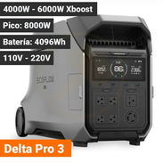 EcoFlow Delta Pro 3 110V/220V 4096Wh Pico 8000W, Batería LiFePO y Carga Rápida Estación de Energía Portátil - Img 55839188