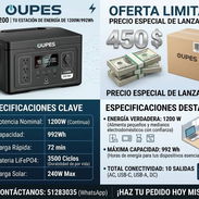 Vendo estacion d carga OUPES EXODUS 100,nueva en caja ,carga rapida,capacidad 992Wh,51283035 - Img 55662208