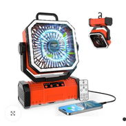 Ventilador recargable Super RGB G70 Pro con luz LED y control remoto - Img 57994487