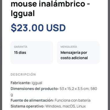 Teclado y mouse inalámbrico - Img 126359079