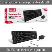 Teclado con Mouse por cable Maxel - Img 45930713