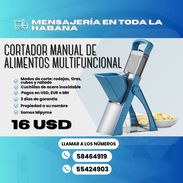 🥗 CORTADOR MANUAL DE VERDURAS MULTIFUNCIONAL 💲 Precio: 16 USD - Img 55100104