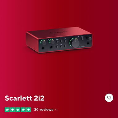 Audio Interface Focusrite Scarlett 2i2 4Gen LIKE NEW! - 4/4