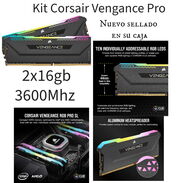 Kit Corsair VENGEANCE RGB PRO SL DDR4 32 GB (2 x 16 GB) 3600 MHz Nuevas selladas 115USD/Euro - Img 44515571