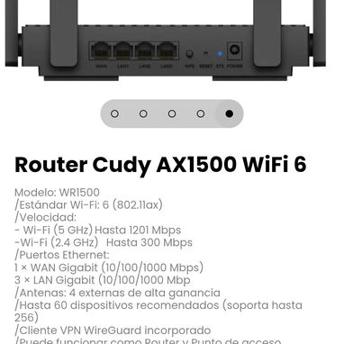 Router Cudy AX1500 WiFi 6 Modelo: WR1500 - 5/5