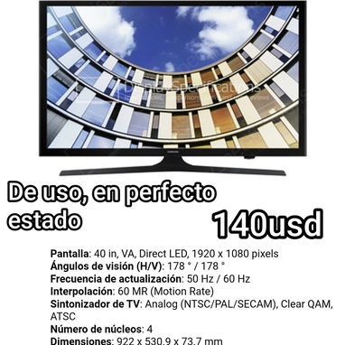 Smart TV Samsung 40" Impecable - 2/2