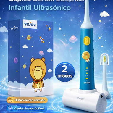 * Cepillo Dental Eléctrico Infantil Ultrasónico - Img 123205026
