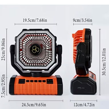 VENTILADOR RECARGABLE, BATERIA DE 20,000, CON LUZ LED INTEGRADA ,4 VELOCIDADES, WSAPP +1 (7862384808) - Img 125491187