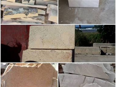 Losas de granito y lajas de piedras jaimanitas para enchapes; planchas de Pladur y perfiles; tejas de zinc galvanizado - Img 71386365