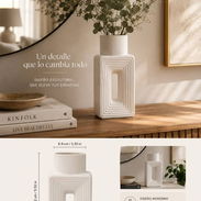 Jarrón decorativo moderno 🏺✨ 💰Precio: 17 USD Dale un toque elegante y minimalista - Img 56238200