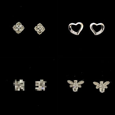 Aretes plata 925 - 4/10