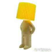 Divertida lámpara de escritorio con texto en inglés «A Little Shy Man», lámpara creativa para mesita de noche, regalos d - Img 45771017