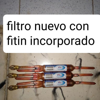 Filtro nuevo con fitin incorporado mecha doble y sencilla y válvulas de Split de diferentes medidas - Img 121855001