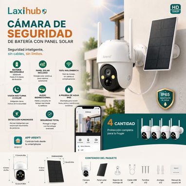 Camara de seguridad con panel solar - Img 123283938