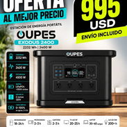 Modelo: OUPES Exodus 2400 Capacidad: 2232 Wh | Potencia: 2400 W 🔥 OFERTA: $ 995 USD ENVÍO INCLUIDO - Img 56871639