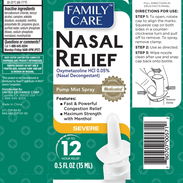 Descongestionante nasal. Frasco de 15 ml. 12 horas de duración tiene su efecto - Img 55343530