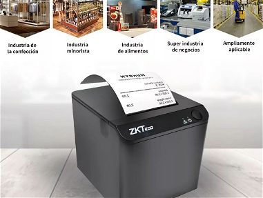 Zkteco Impresora Térmica De Recibos De 58mm y 60mm de diametros (los de la tienda sirven), Pos, Zkp5803 - Img 67824212