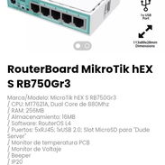 RouterBoard MikroTik hEX S RB750Gr3. Software: RouterOS L4 - Img 53216984