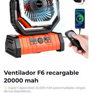 Ventilador recargable F6 - Img 55852961