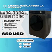 🧼 LAVADORA-SECADORA AL VAPOR ✅ MILEXUS 🔴10 KG💲650 USD - Img 52748491
