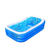Piscina Inflable LanBlu Grande para Adultos y Niños – 105 x 65 x 25 Pulgadas - Img 56033598