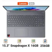 Lenovo IdeaPad Slim 3x 83N30000US Copilot+ PC 15.3" Táctil Snapdragon X 16GB RAM 256GB SSD Luna Gris • Lenovo IdeaPad - Img 57754922
