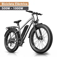 Bicicleta Eléctrica Funhang 500W 1000W Peak 48V 13Ah 26x4 Fat Tire Gris-Gris - Img 56381072